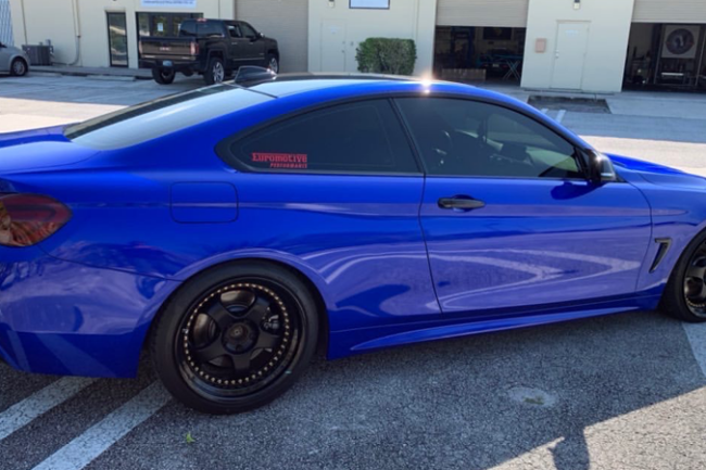 Gloss Berry Blue-color-change-car-vinyl-wrap-knoxville-tennessee right side