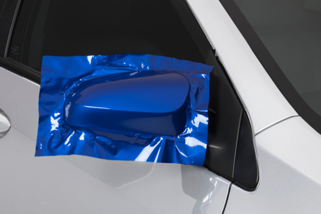 Gloss Berry Blue-color-change-car-vinyl-wrap-knoxville-tennessee side mirror