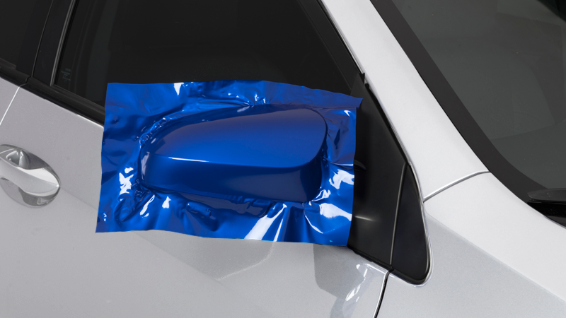 Gloss Berry Blue-color-change-car-vinyl-wrap-knoxville-tennessee side mirror