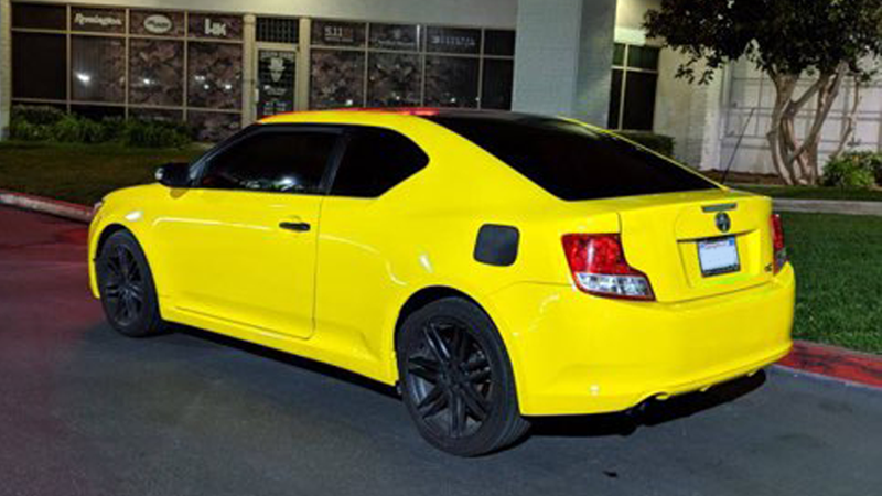 Gloss Bright Yellow-color-change-car-vinyl-wrap-knoxville-tennessee back left