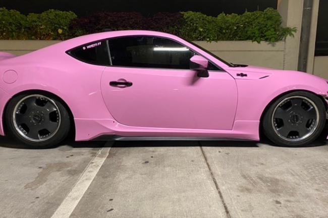 Gloss Bubblegum Pink-color-change-vinyl-wrap-knoxville-tennessee right side