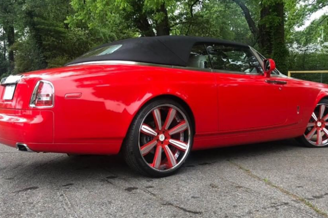 Gloss Carmine Red-color-change-car-vinyl-wrap-knoxville-tennessee back elft side