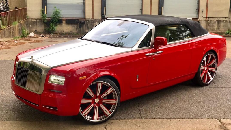 Gloss Carmine Red-color-change-car-vinyl-wrap-knoxville-tennessee left side