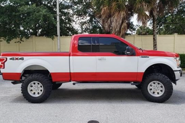 Gloss Carmine Red-color-change-car-vinyl-wrap-knoxville-tennessee right side