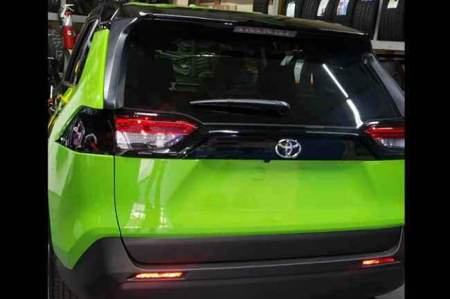 Gloss Grass Green-color-change-car-vinyl-wrap-knoxville-tennessee back