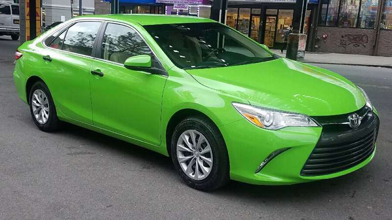 Gloss Grass Green-color-change-car-vinyl-wrap-knoxville-tennessee front left