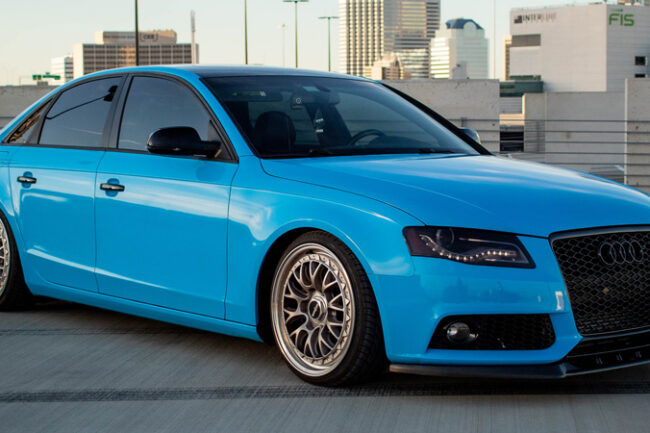 Gloss Light Blue-color-change-car-vinyl-wrap-knoxville-tennessee front right