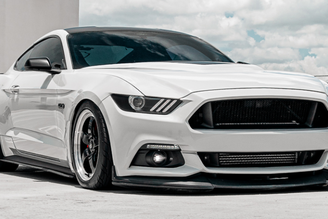 Gloss Light Gray-color-change-car-vinyl-wrap-knoxville-tennessee front