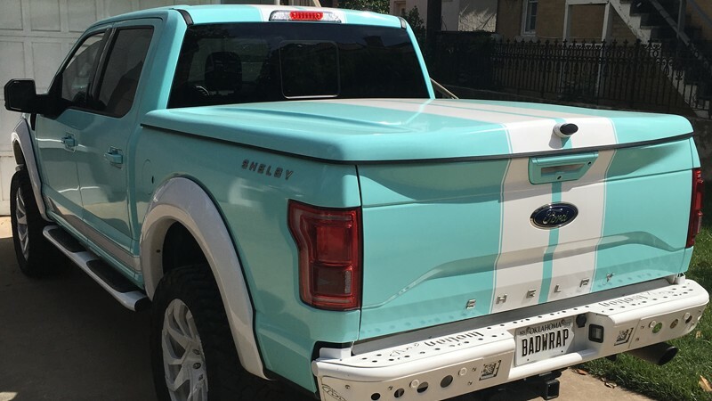 Gloss Mint Blue-color-change-car-vinyl-wrap-knoxville-tennessee back