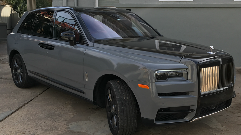 Gloss Nardo Gray -color-change-car-vinyl-wrap-knoxville-tennessee rolls royce