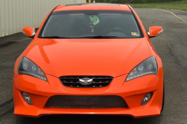 Gloss Orange-color-change-car-vinyl-wrap-knoxville-tennessee fronts