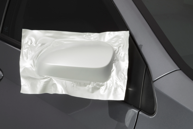 Gloss Pearl White-color-change-car-vinyl-wrap-knoxville-tennessee side mirror