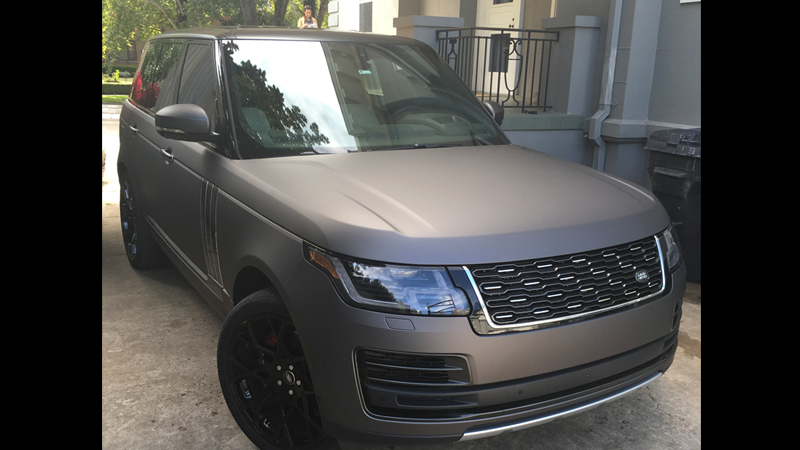 Matte Charcoal Metallic-color-change-car-vinyl-wrap-knoxville-tennessee ford front