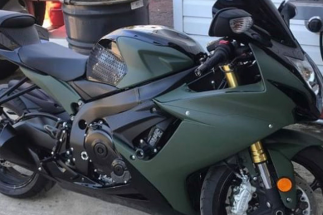 Matte Military Green-color-change-car-vinyl-wrap-knoxville-tennessee bike