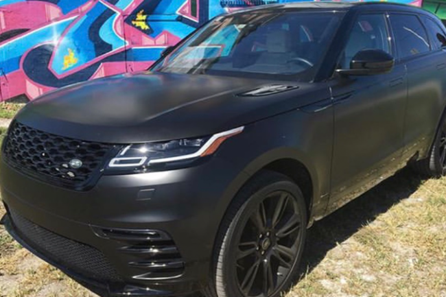 Satin-Black-color-change-car-vinyl-wrap-knoxville-tennessee left side