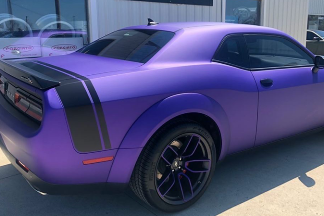 Satin Passion Purple Aluminum-color-change-car-vinyl-wrap-knoxville-tennessee back left