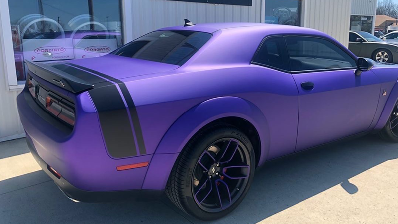 Satin Passion Purple Aluminum-color-change-car-vinyl-wrap-knoxville-tennessee back left