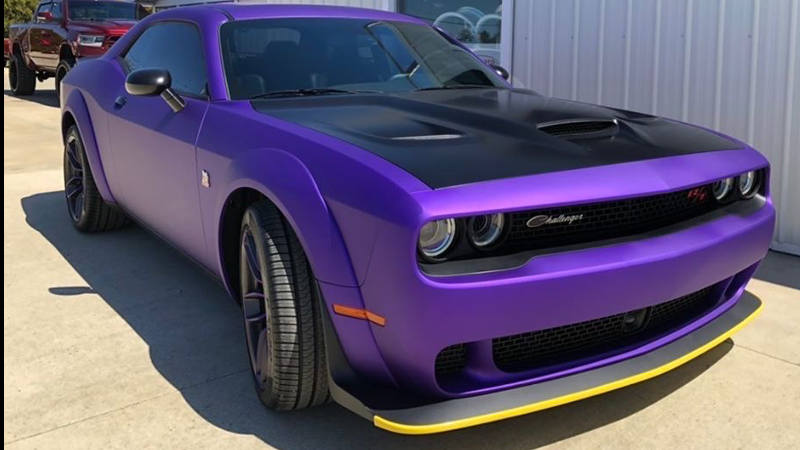 satin passion purple aluminum vinyl car wrap