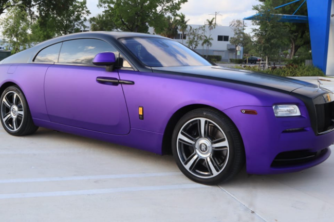 Satin Passion Purple Aluminum-color-change-car-vinyl-wrap-knoxville-tennessee right