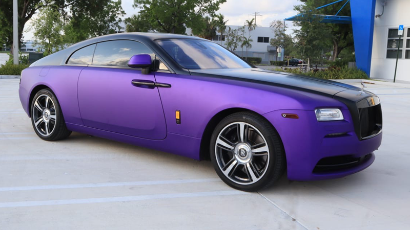 Satin Passion Purple Aluminum-color-change-car-vinyl-wrap-knoxville-tennessee right