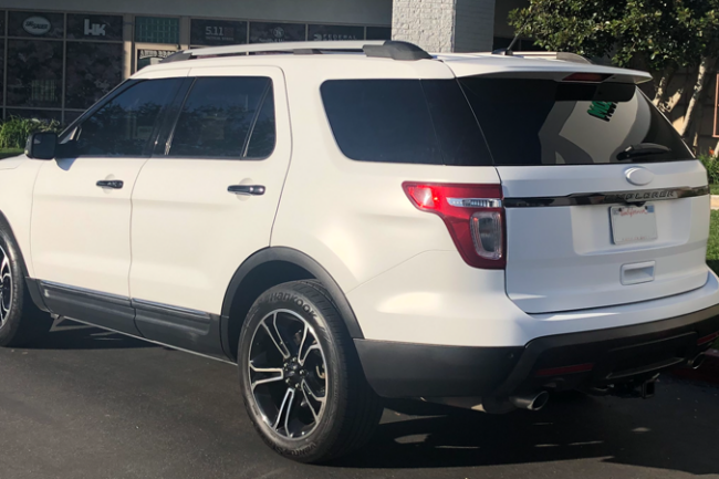 Satin White-color-change-car-vinyl-wrap-knoxville-tennessee back left side