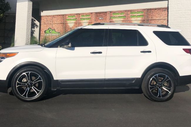 Satin White-color-change-car-vinyl-wrap-knoxville-tennessee left side