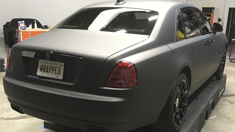 Matte Black-color-change-car-vinyl-wrap-knoxville-tennessee back
